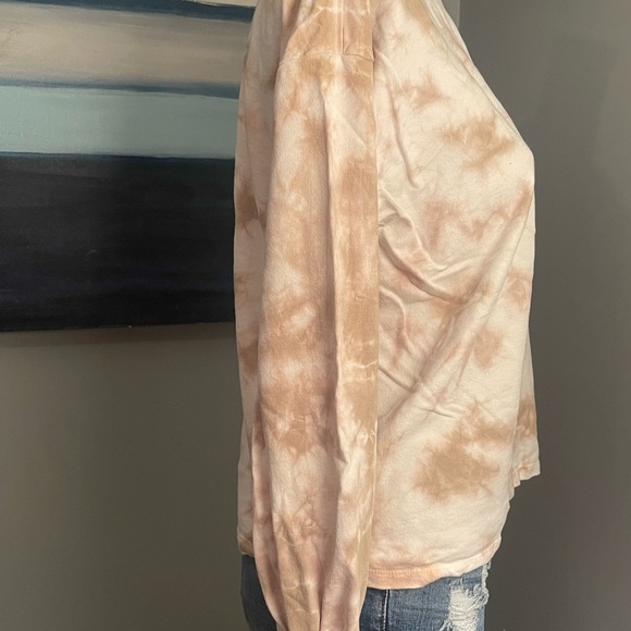 C&C California Tan & Cream Long Sleeve Relaxed Shirt Sz. Small - Picture 3 of 5